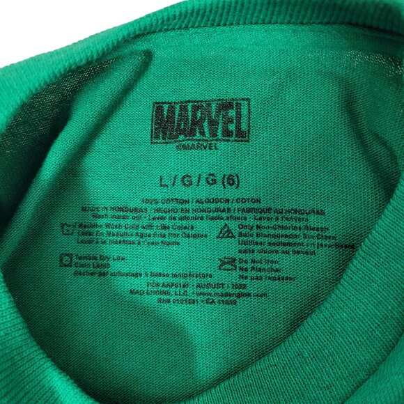 Marvel Kids Green Graphic Print "Get Your Groot On!" Short Sleeve T-Shirt Size 6 - Picture 6 of 8